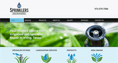 Desktop Screenshot of h2osprinklers.com